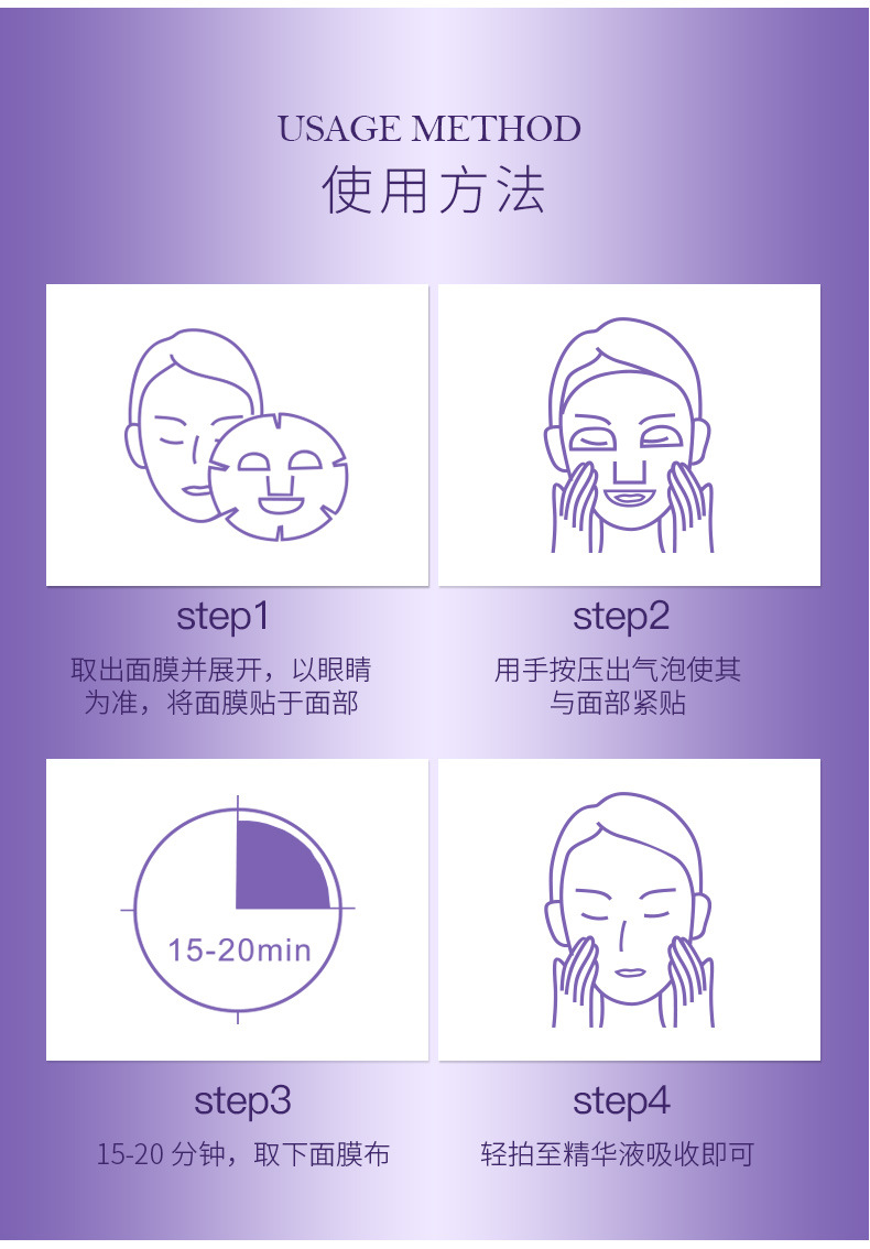 Hydrating Moisturizing Silk Facial Mask Breathable Cold Compress Laser Postoperative Repair Skin Care Products Factory Wholesale