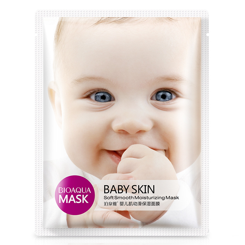Bioaqua Baby Skin Mask Silk Hydrating and Moisturizing Hyaluronic Acid Mask Skin Care Cosmetics Wholesale Factory Beauty Makeup