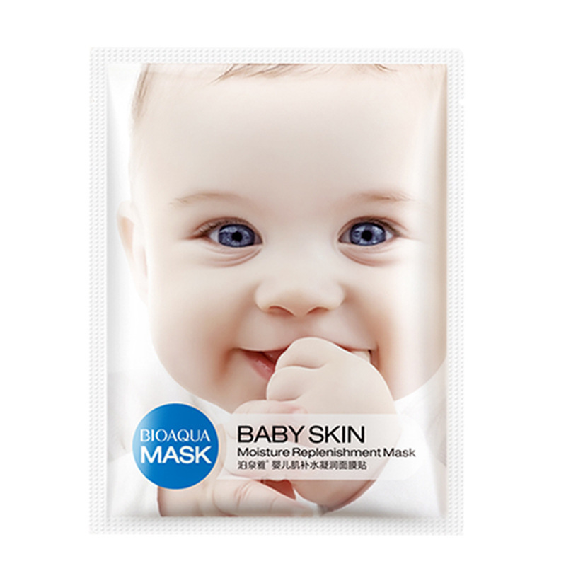 Bioaqua Baby Skin Mask Silk Hydrating and Moisturizing Hyaluronic Acid Mask Skin Care Cosmetics Wholesale Factory Beauty Makeup