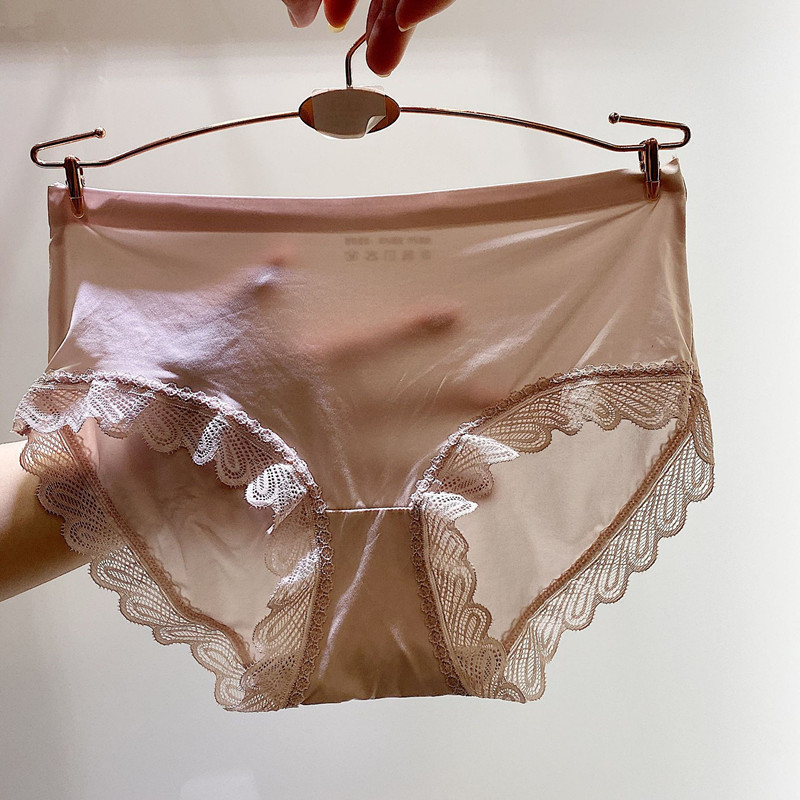 Ice Silk Mask Women's Underwear Women's Lace Sexy Artificial Silk Women's Underwear Transparent One-Piece Seamless