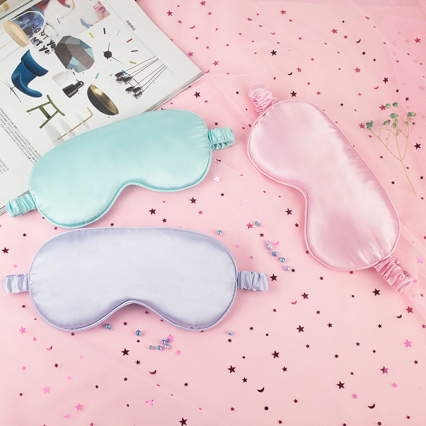 Ice Pack Eye Mask Spot Solid Color Hot-Selling New Arrival Ice Pack Silk Eye Mask Eye Mask about 15G Ice Pack about 56.8G