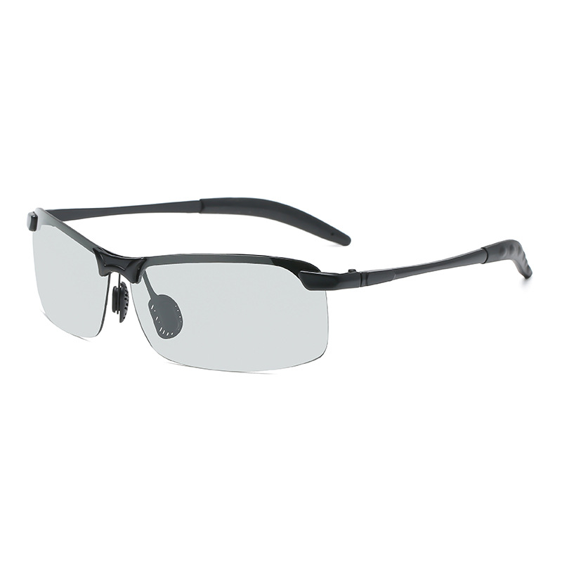 3043 Smart Color-Changing Polarized Sunglasses Day and Night Dual-Use Men&#039;s Sports Metal Fishing Glasses Driver Driving Sunglasses