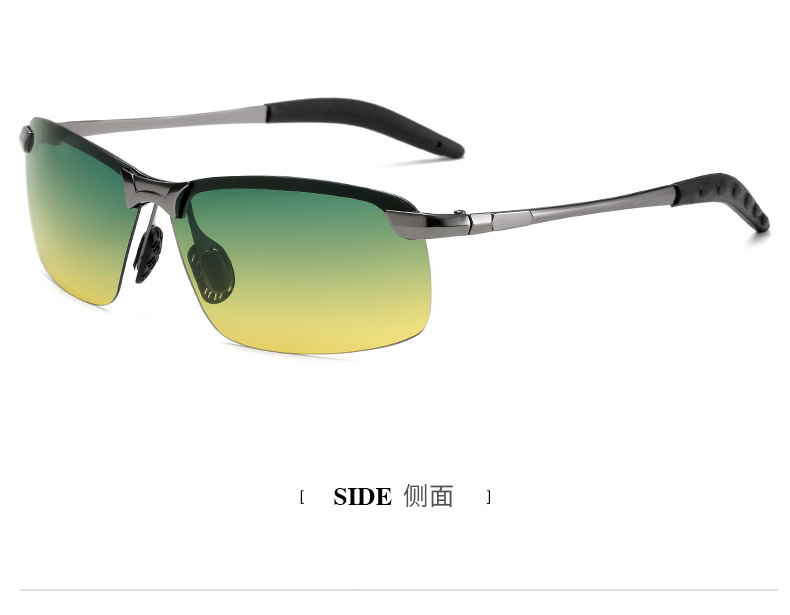 2021 3043 Polarized Sunglasses Men's Smart Color Changing Day and Night Dual-Purpose Sunglasses Driving Fishing Glasses