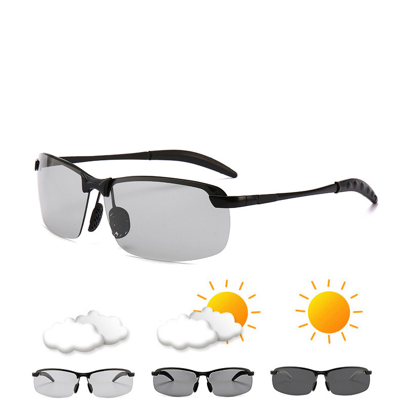 Factory Goods 3043 Polarized Sunglasses Smart Color Changing Night Vision Goggles Day and Night Dual Use Driving Glasses Fishing Glasses Sunglasses