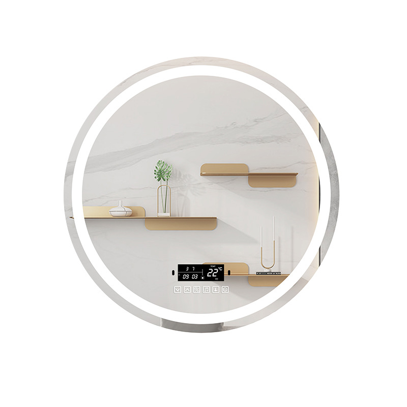 Smart Fashion Trending Bathroom Mirror Wall-Mounted Bathroom Mirror with Light Led Bathroom Mirror Luminous Antifog Glasses