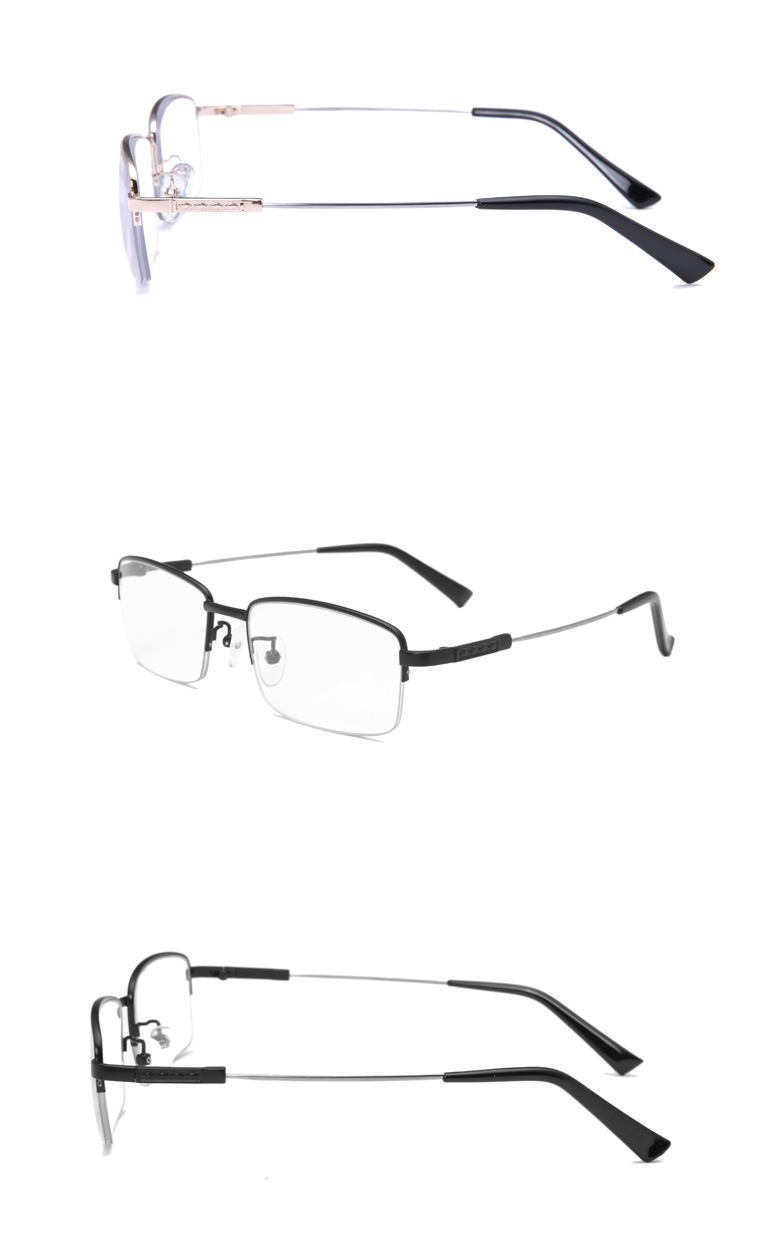 Smart Zoom Presbyopic Glasses Anti-Blue Light Multi-Focus Dual-Use Presbyopic Glasses Metal Reading Elderly Far-Sighted Glasses