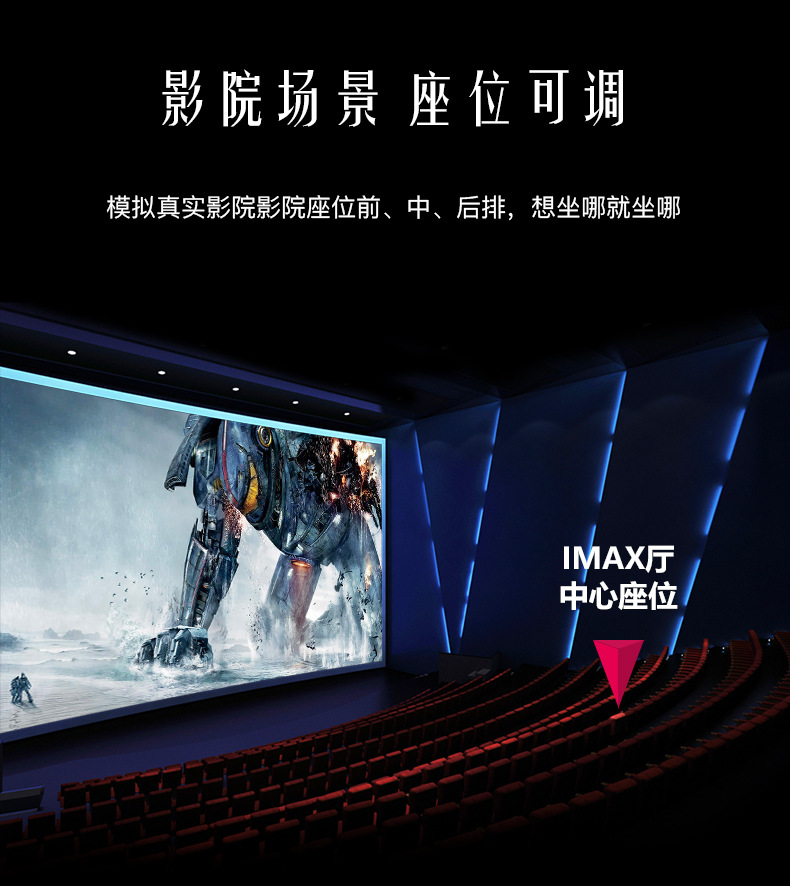 Smart Glasses Glass Viewing Glasses Panoramic Head-Mounted Imax Giant Screen Experience Mobile Phone New Product Wholesale