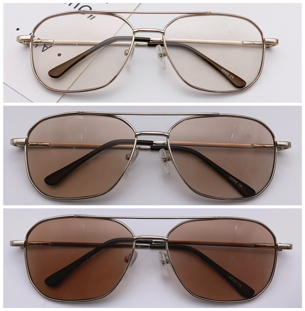 E-Commerce Hot-Selling Product Full Frame Smart Color Changing Glass Reading Glasses Stone Glasses Turn Gray Turn Tea Artificial Crystal Presbyopic Plain