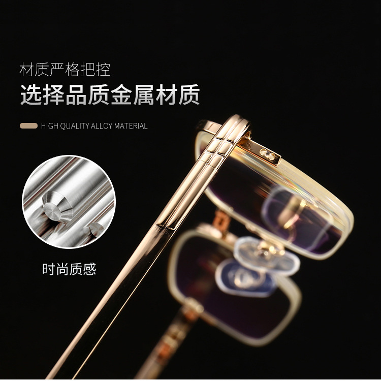 2-15 Factory Direct Sales High-End Smart Anti-Blue Light Glasses Reading Glasses Folding Reading Glasses with Glasses Box Glasses Cloth