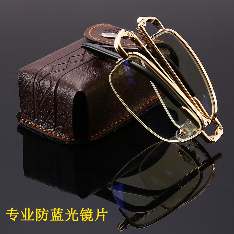 2-15 Factory Direct Sales High-End Smart Anti-Blue Light Glasses Reading Glasses Folding Reading Glasses with Glasses Box Glasses Cloth