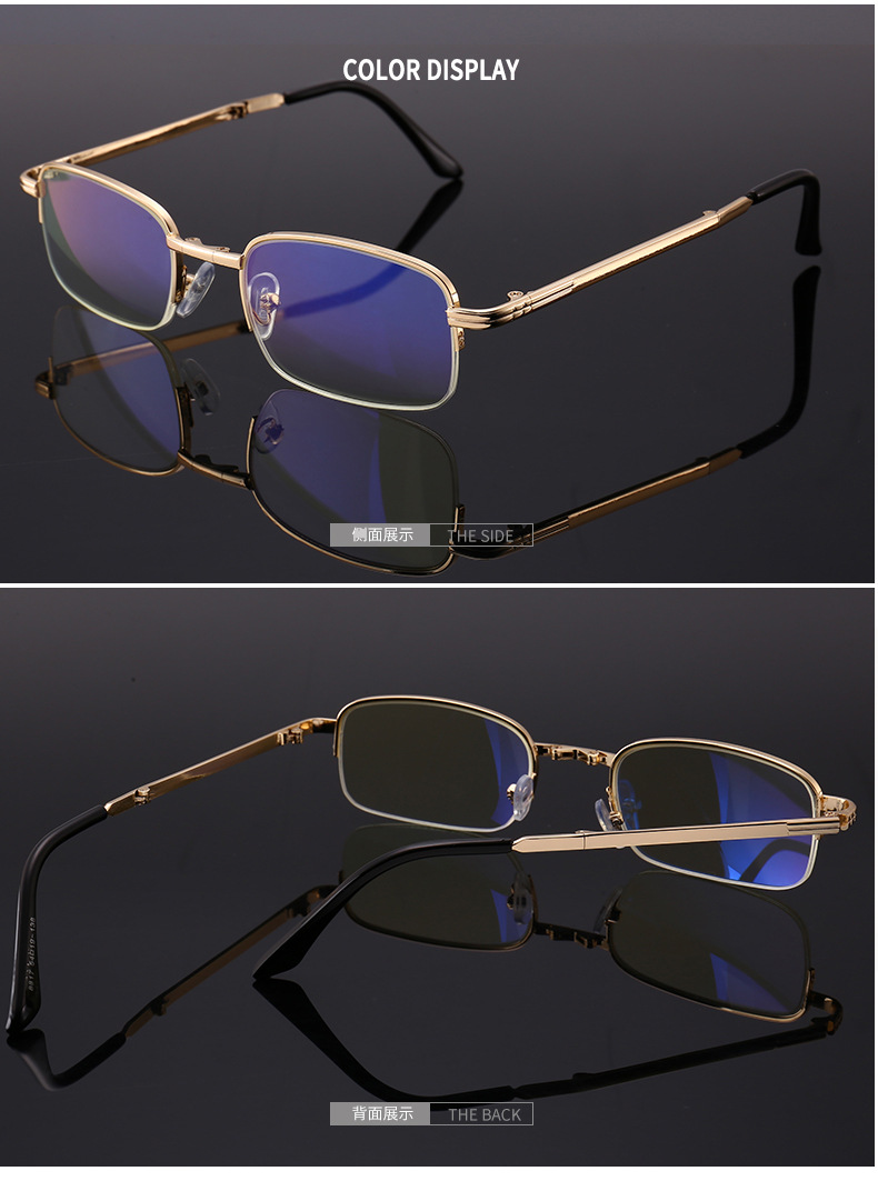 2-15 Factory Direct Sales High-End Smart Anti-Blue Light Glasses Reading Glasses Folding Reading Glasses with Glasses Box Glasses Cloth