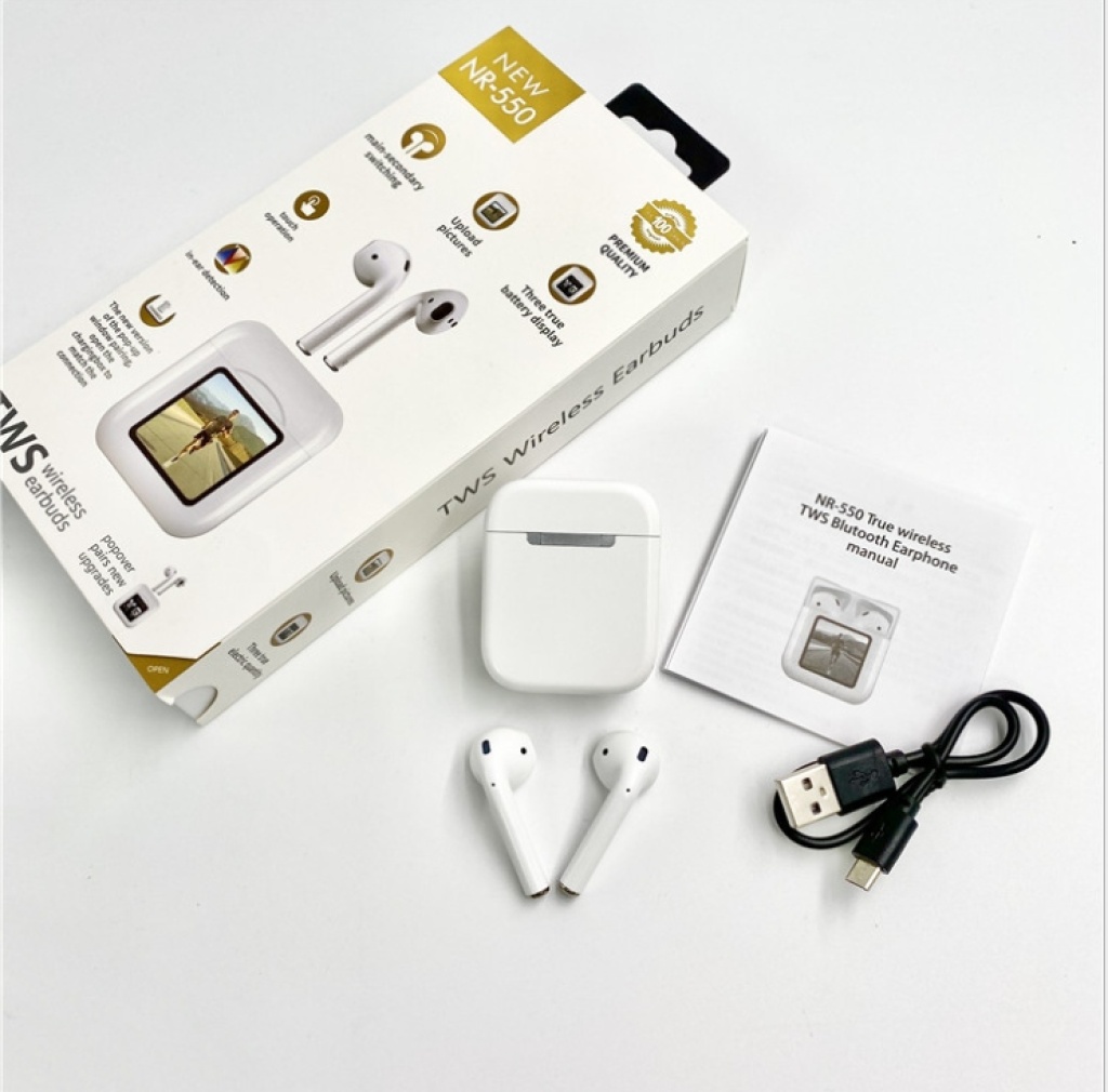 TWS Bluetooth Headset HD Digital Display LED Screen Changeable Picture Low Power Consumption Ultra-Long Life Battery Bluetooth Headset
