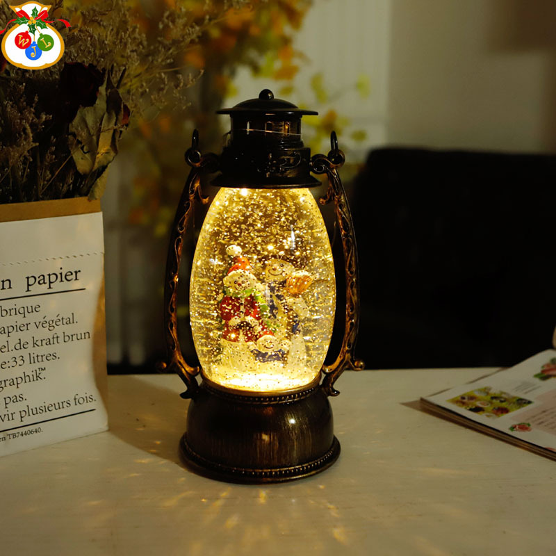 Oval Barn Lantern Led Night Light Table Lamp Creative Ambience Light Xinqite Electronic Products European-Style Decoration Birthday