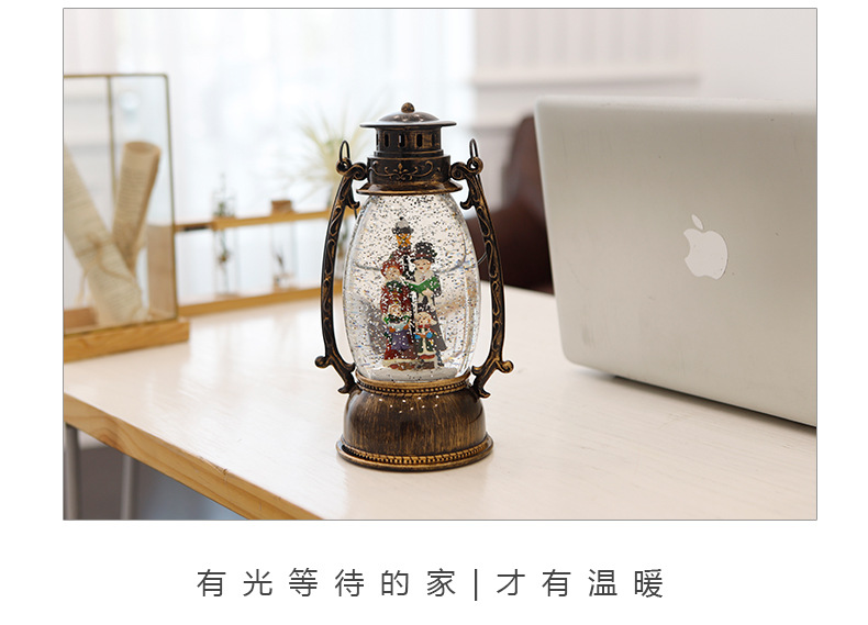 Oval Barn Lantern Led Night Light Table Lamp Creative Ambience Light Xinqite Electronic Products European-Style Decoration Birthday