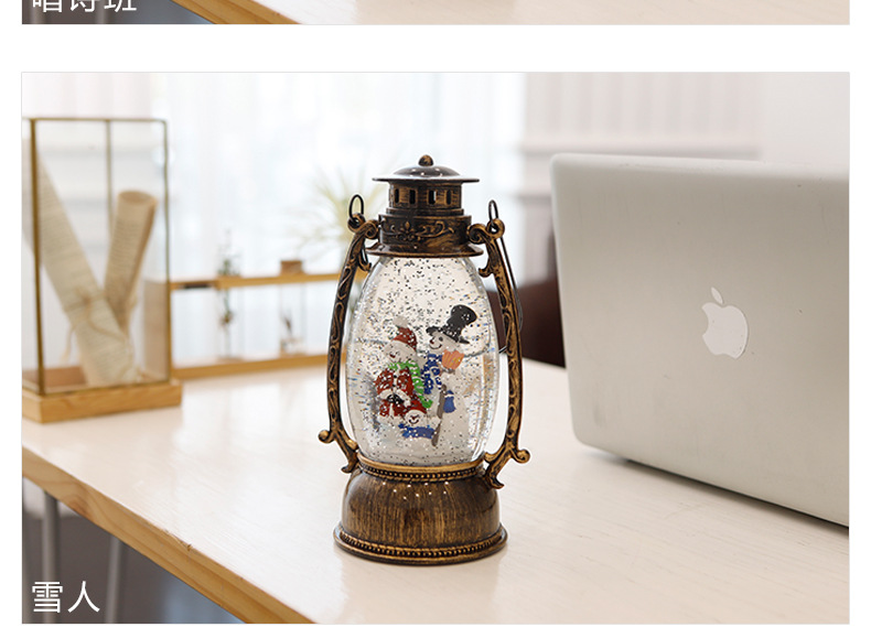 Oval Barn Lantern Led Night Light Table Lamp Creative Ambience Light Xinqite Electronic Products European-Style Decoration Birthday