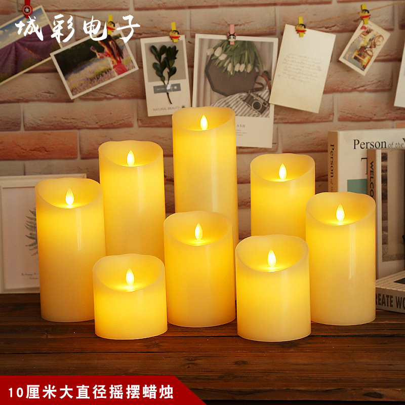 Electric Candle Lamp LED Candle Buddha Lamp Confession Proposal Wedding Road Lead Home Decoration Script Kill Chamber Props