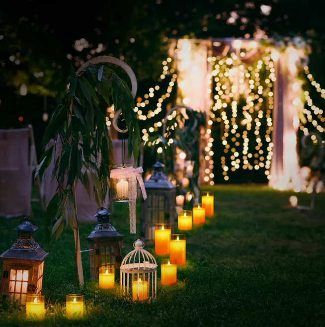 Electric Candle Lamp Swing Simulation Paraffin Remote Control Led Charging Romantic Wedding Confession Road Lead Buddhist Offering Candle Lamp