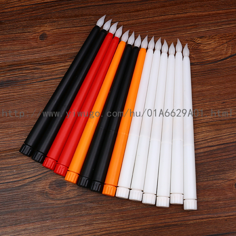 Electric Candle Lamp Swing Simulation Paraffin Remote Control Led Charging Romantic Wedding Confession Road Lead Buddhist Offering Candle Lamp