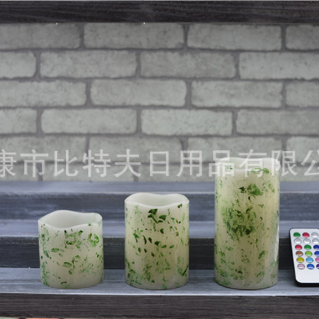 18 key fashionable electronic remote control candle lamp wave mouth wax lamp wedding path lead to change color candle lamp