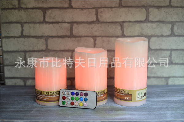 18 key fashionable electronic remote control candle lamp wave mouth wax lamp wedding path lead to change color candle lamp