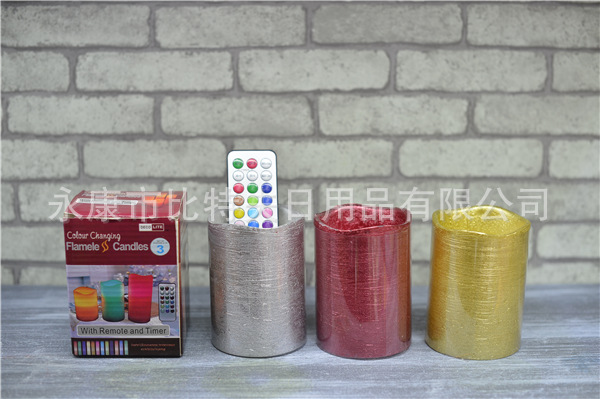 18 key fashionable electronic remote control candle lamp wave mouth wax lamp wedding path lead to change color candle lamp