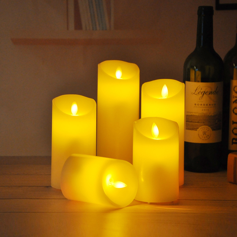 Charging Electric Candle Lamp LED Electronic Candle Smoke-Free Romantic Environmental Protection Wedding Road Lead Script Killing Props