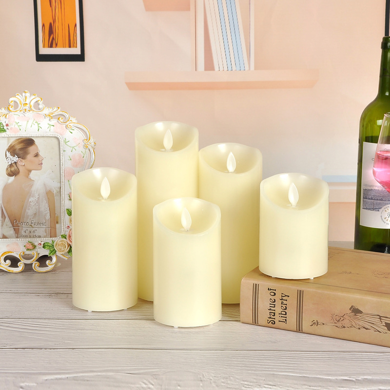 Charging Electric Candle Lamp LED Electronic Candle Smoke-Free Romantic Environmental Protection Wedding Road Lead Script Killing Props