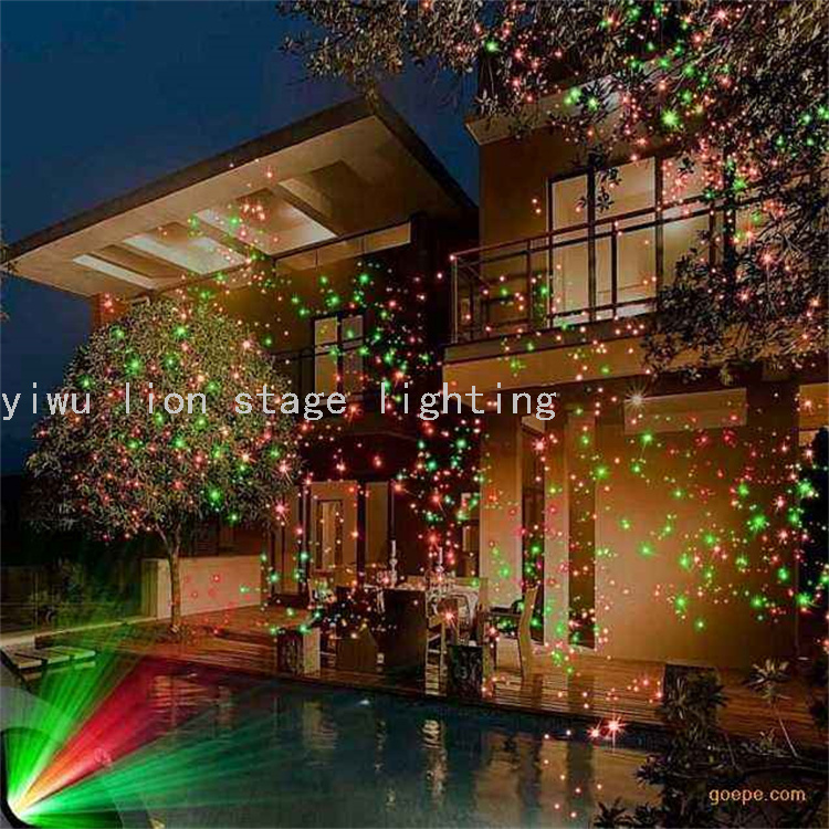 Factory Direct Sales Outdoor Waterproof Ground Cast Aluminum Laser Light Dynamic Starry Garden Lamp Garden Lawn Laser Light