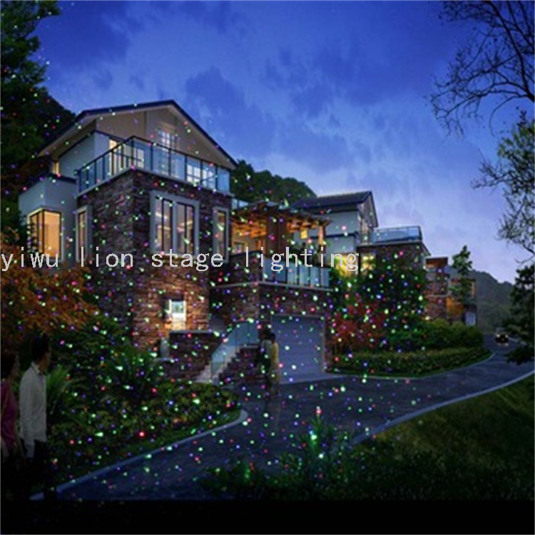Factory Direct Sales Outdoor Waterproof Ground Cast Aluminum Laser Light Dynamic Starry Garden Lamp Garden Lawn Laser Light