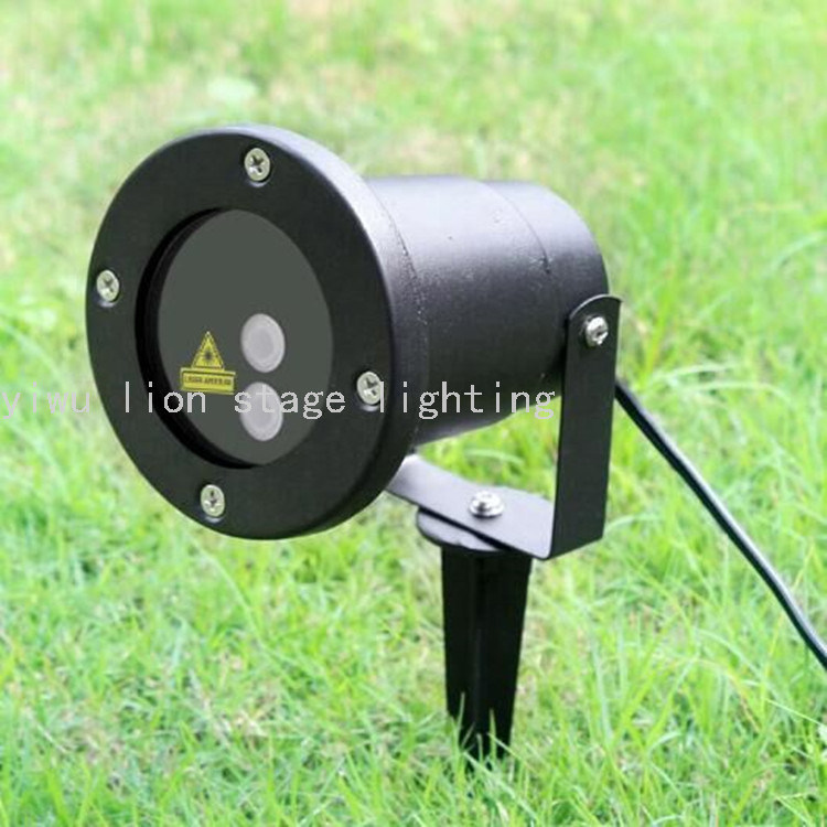 Factory Direct Sales Outdoor Waterproof Ground Cast Aluminum Laser Light Dynamic Starry Garden Lamp Garden Lawn Laser Light