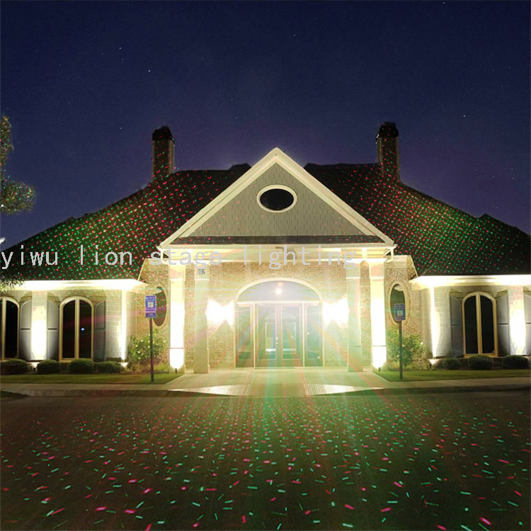 Factory Direct Sales Outdoor Waterproof Ground Cast Aluminum Laser Light Dynamic Starry Garden Lamp Garden Lawn Laser Light