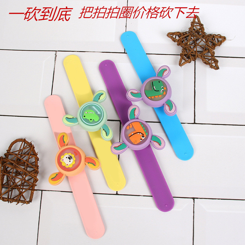 Cartoon Dinosaur Flash Rotating Mosquito Repellent Bracelet Silicone Slap Bracelet Children Anti-Mosquito in Summer Bracelet Organic Essence Oil