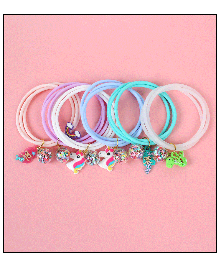 The Silicone mosquito repellent bracelet manufacturers direct creative unicorn pendant heart plant essential oil, anti - mosquito bracelet