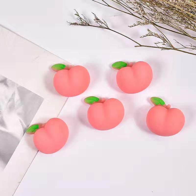 Luminous Cartoon Crayon Xiaoxin Butt Peach Squeezing Toy Three-Dimensional Peach Cell Phone Shell Accessories Little Creative Gifts