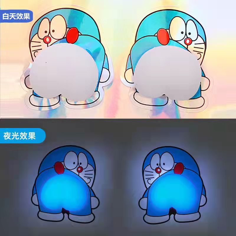 Luminous Cartoon Crayon Xiaoxin Butt Peach Squeezing Toy Three-Dimensional Peach Cell Phone Shell Accessories Little Creative Gifts