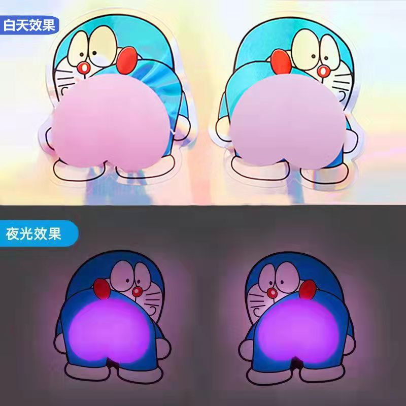 Luminous Cartoon Crayon Xiaoxin Butt Peach Squeezing Toy Three-Dimensional Peach Cell Phone Shell Accessories Little Creative Gifts