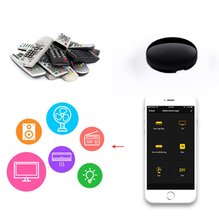 Graffiti Universal Remote Control WiFi Infrared Universal Remote Control Remote Control Mobile Phone Infrared Wireless Remote Control
