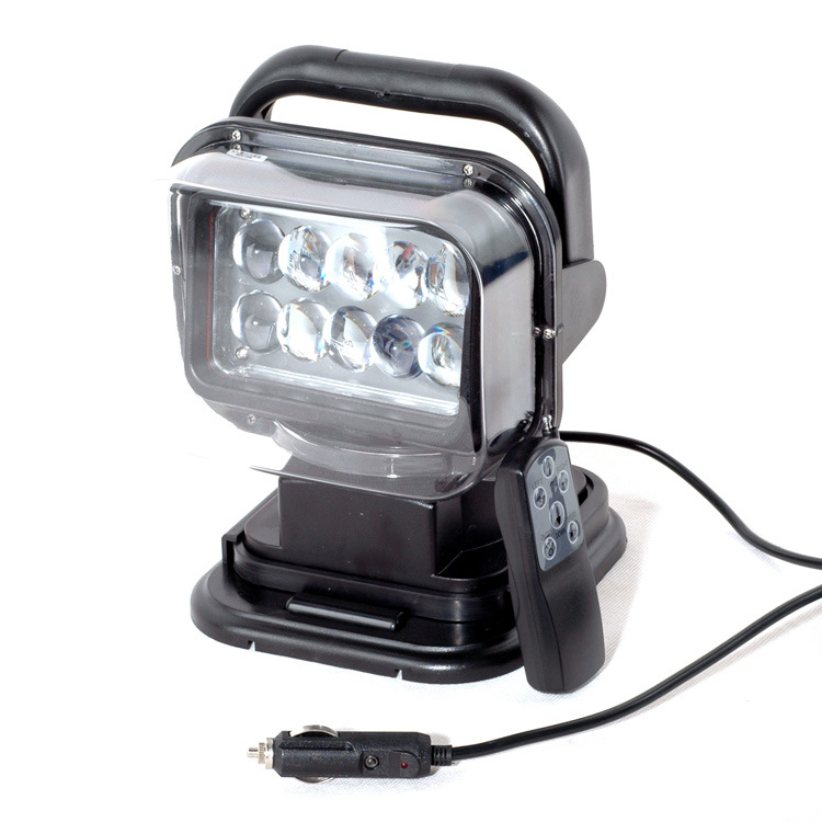 Factory Wholesale 50W Led Remote Control Searchlight Outdoor Work Light Marine Search Light Car Remote Control LED Spotlight