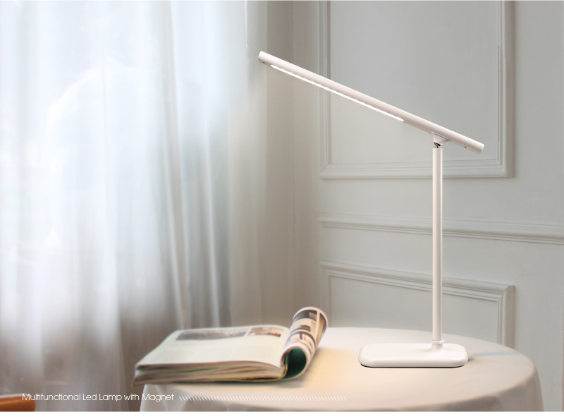 LS8926 creative magnetic absorption desk lamp three - stage dimmer USB rechargeable desk lamp cross - border new multi - functional wire controlled desk lamp