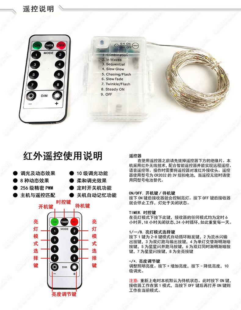 Led Copper Wire Light Room Decorative Lights Small Night Lamp Button Cell GenOptics Aura Essence Solar Courtyard Remote Control String Lights