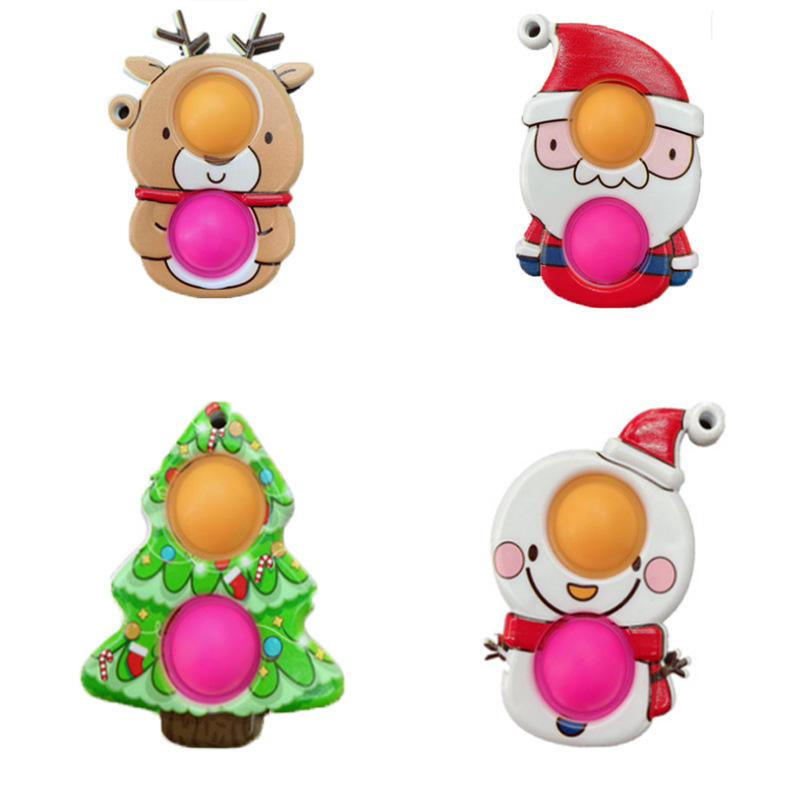 Cross-Border Amazon Hot Sale Vent Decompression Christmas Style Keychain Toy Finger Press Bubble Killing Mouse Pioneer Tuanzi Cross-Border Amazon Hot Sale Vent Decompression Christmas Style Keychain Toy Finger Press Bubble Killing Mouse Pioneer Tuanzi