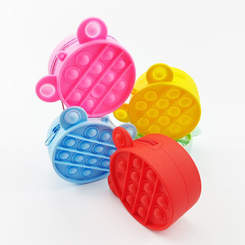 Cross-Border New Coin Purse Mouse Killer Pioneer Desktop Educational Toy Finger Decompression Bubble Mouse Killer Pioneer Coin Purse