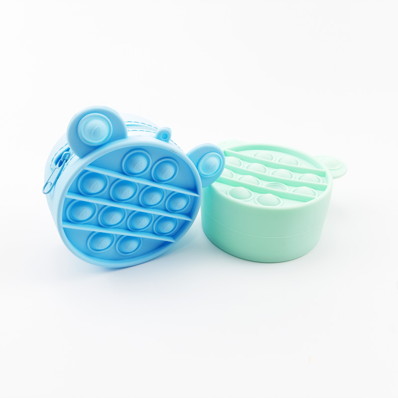 Cross-Border New Coin Purse Mouse Killer Pioneer Desktop Educational Toy Finger Decompression Bubble Mouse Killer Pioneer Coin Purse