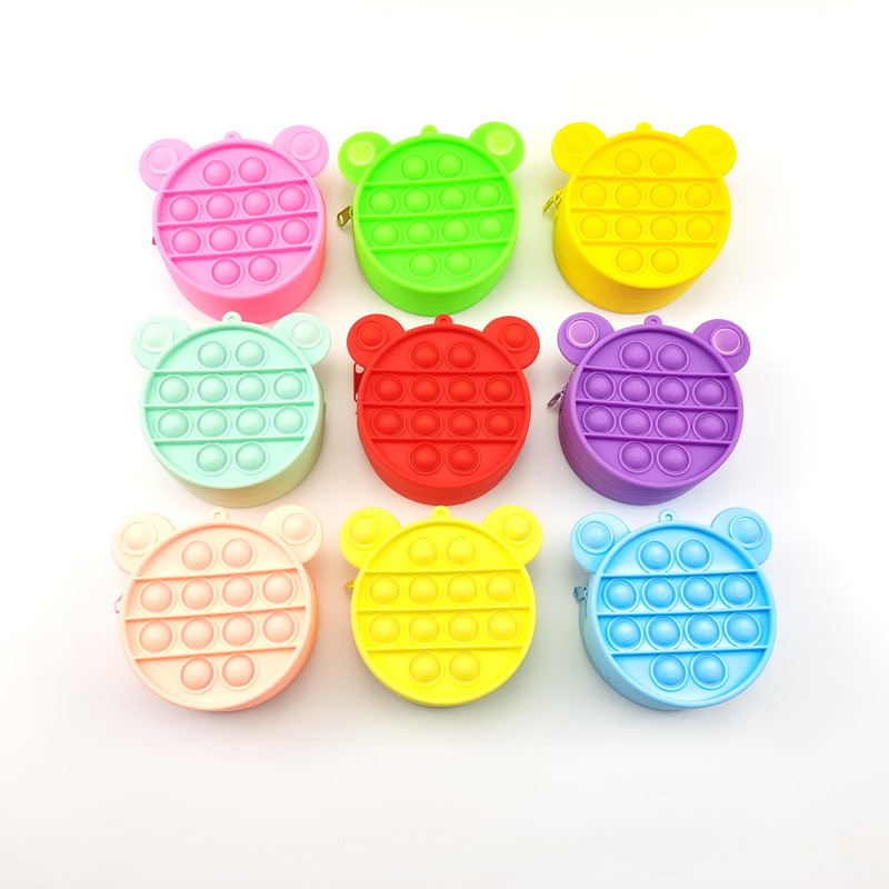 Cross-Border New Coin Purse Mouse Killer Pioneer Desktop Educational Toy Finger Decompression Bubble Mouse Killer Pioneer Coin Purse