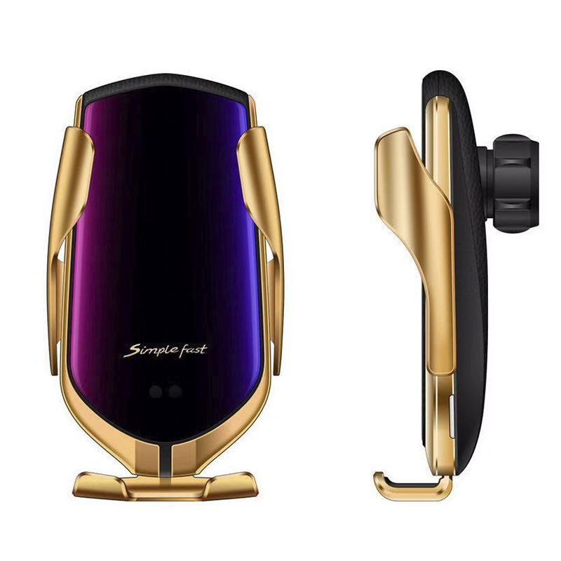 New Smart Infrared Sensor Car Wireless Charger Magic Clip R1 Automatic Car Phone Holder Wireless Charger Electrical Appliances