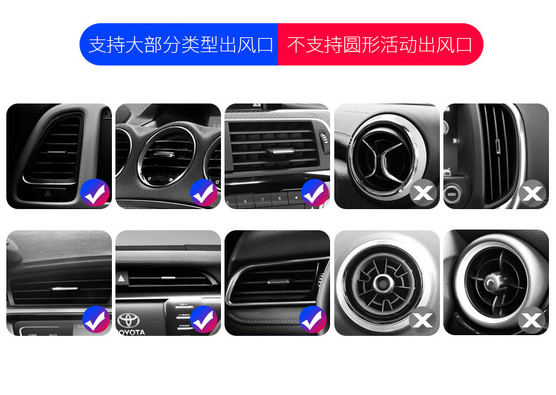 New Smart Infrared Sensor Car Wireless Charger Magic Clip R1 Automatic Car Phone Holder Wireless Charger Electrical Appliances