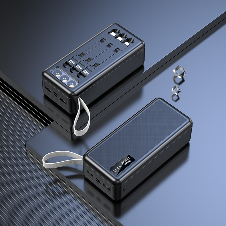 With Cable Power Bank 30000 MA Large Capacity Wireless Charger Digital Display Mobile Power Supply Factory Customized Logo With Cable Power Bank 30000 MA Large Capacity Wireless Charger Digital Display Mobile Power Supply Factory Customized Logo