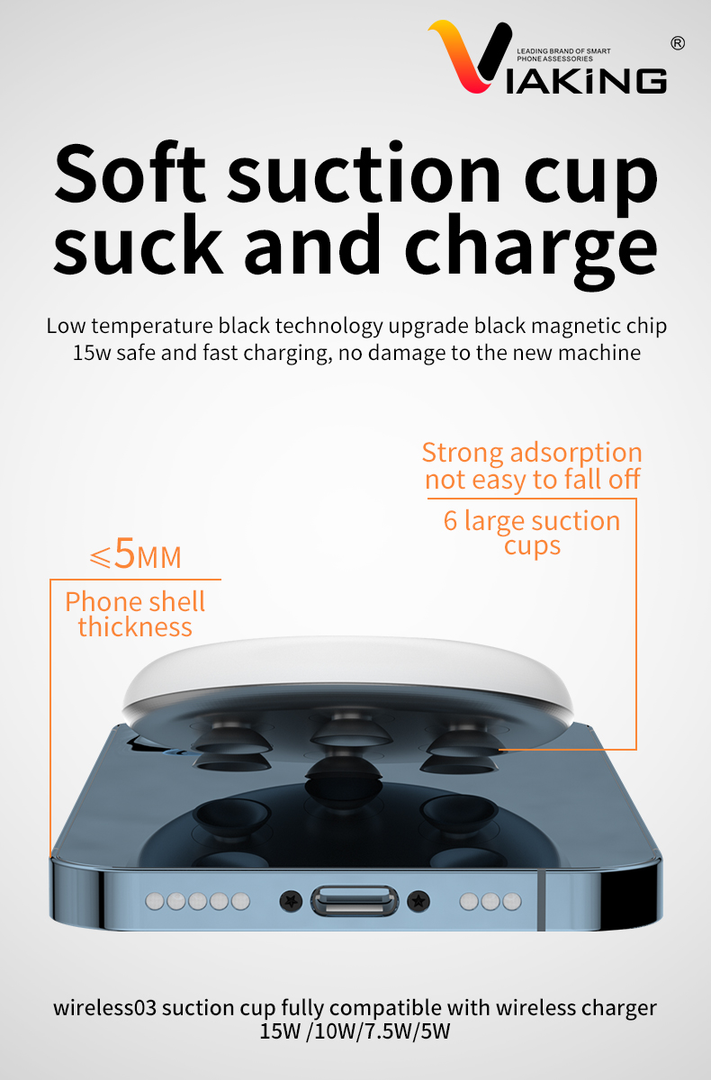 Magnetic Wireless Charger Electrical Appliance 15W Wireless Charger Fast Charge for Iphone12 Apple Huawei Charger Customization