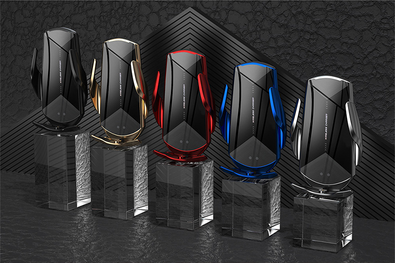 Magic Clip Q2 Car Wireless Charger Mobile Phone Universal Wireless Magnetic Charger Bracket Intelligent Infrared Induction Opening and Closing