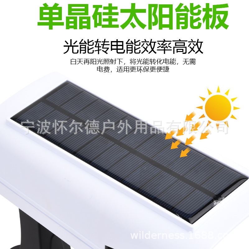 Simulation Surveillance Fake Camera Solar Sensor Wall Lamp Led Strong Light Anti-Thief Remote Control Wireless Monitor Lamp